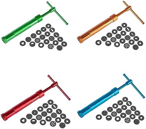 Stainless Steel Clay Extruder Sugar Paste Extruder Cake Fondant Decorating Tool Set Ceramics & Pottery Clay Extruders Mixers & Presses (Blue)