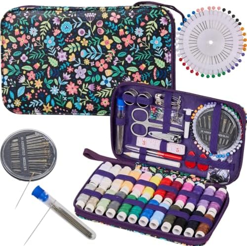 Bobode 140PCS Travel Hand Sewing Kit with Needle and Thread Set