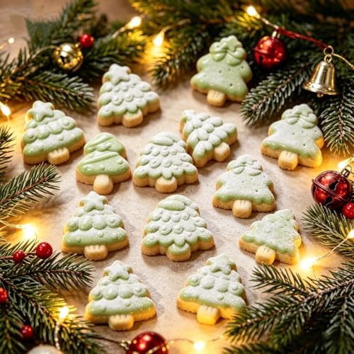 Christmas Chocolate Candy Mold, Small Christmas Tree Mold Silicone 4 Pack