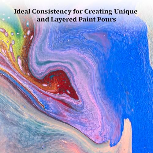 DecoArt Fluid Art Ready-to-Pour Paint Set – Galactic Colors, Set of 6 (4 fl oz Bottles) – Acrylic Pouring Paints for Canvas, Wood & DIY Art Projects