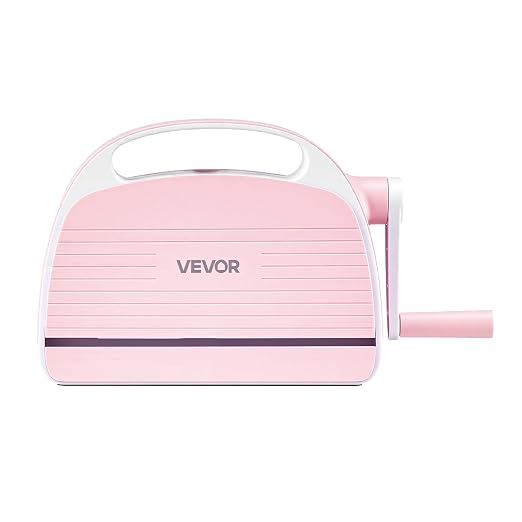 VEVOR Manual Die Cutting and Embossing Machine, 6" Opening, Portable Die Cut Machine Set with Cutting Dies, Embossing Folders, Paper Sheets, Cutting Plates, for Scrapbooking, Card Making, Crafting