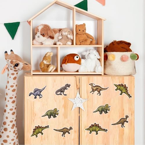 Dinosaur Stickers, 500Pcs Roll Cute Dino Stickers for Kids Waterproof Vinyl Stickers for Water Bottles Laptop Scrapbook Party Decor Classroom Rewards Birthday Gifts