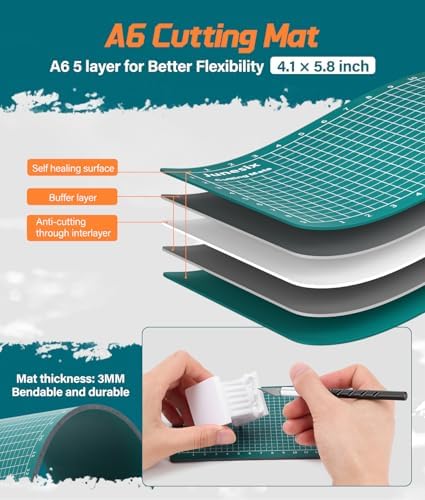 3D Printer Tools Kit with Storage Bag, 44PCS 3D Printing Accessories-Craft Knife, 5 Types of Files, Scrapers, Tweezers, Nozzle Cleaning, Finishing Tools, Cutting Mat & More, Starter Kit for Printing