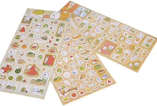 8 Sheet Colorful Sticker 500+ Adhesive Sticker Decorative Labels for Diary, Album (8 Sheet Sticker 500+)