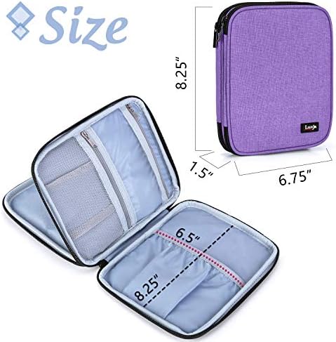 LUXJA Carrying Bag Compatible with Cricut Pen Set & Basic Tool Set, Purple