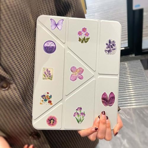 200PCS Transparent Flora Scrapbook Stickers, Vintage Aesthetic Flowers Sticker for Scrapbooks Travel Journal, Vinyl Waterproof for Water Bottles Laptop Phone Scrapbook Supplies DIY Crafts(flower-200)