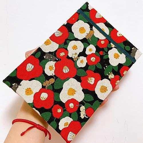 Handmade Watercolor Journal, 7.6x5.3'', 140lb/300gsm, Cold Press, 20 Sheets/40 Pages,Sketchbook,Travel Notebook, Suit for Watercolor/Pen Light Color/Gouache/Acrylic/Sketching