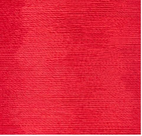 Coats & Clark Cotton All Purpose Sewing Thread 100% Mercerized Cotton 225 Yards Each Spool S970 2 Pack Bundle with 3 Bella's Crafts Needle Threaders (Atom Red)