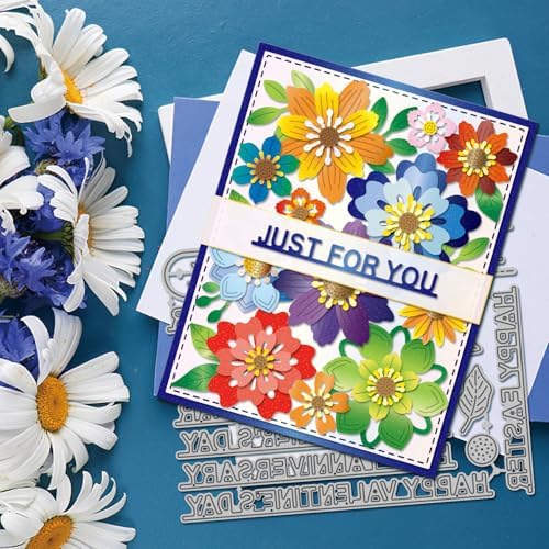 GLOBLELAND Tearing Strips Holiday Greetings Cutting Dies for Festival Card Making Rip Strips Frame Metal Die Cuts Blessings Cutting Dies Templates for Scrapbooking Journal Embossing Paper Craft Decor