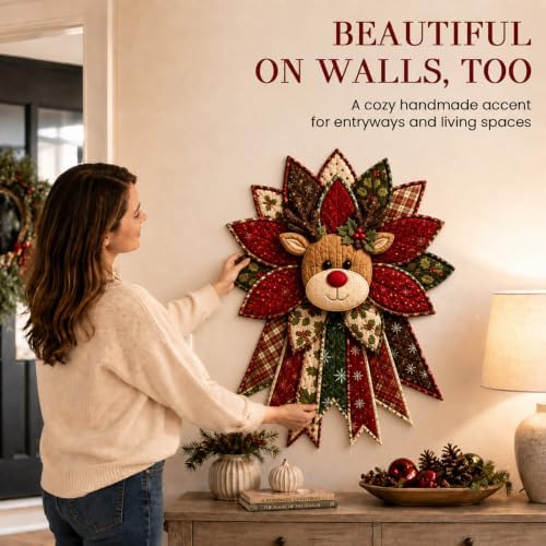 Daily Partner Quilted Christmas Door Hanging DIY Sewing Kit (C)