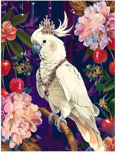 DOTSOPS 5D Parrot Diamond Painting Kits for Adults 11.8 x 15.7 Inches