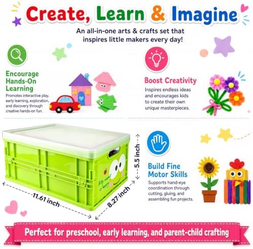 FUNZBO Arts and Crafts Supplies for Kids -Back to School Supplies Kits