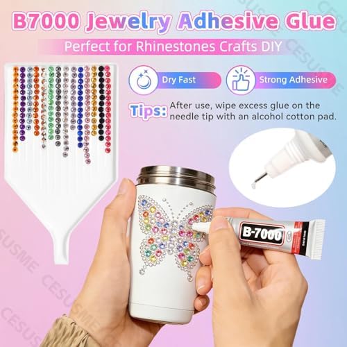 28000Pcs AB Color Rhinestones Bedazzling Kit, Flatback Resin Gems