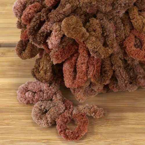 JubileeYarn Fun Finger Loops Yarn - 100g/Skein Jumbo Polyester - Gaia - 1 Skein