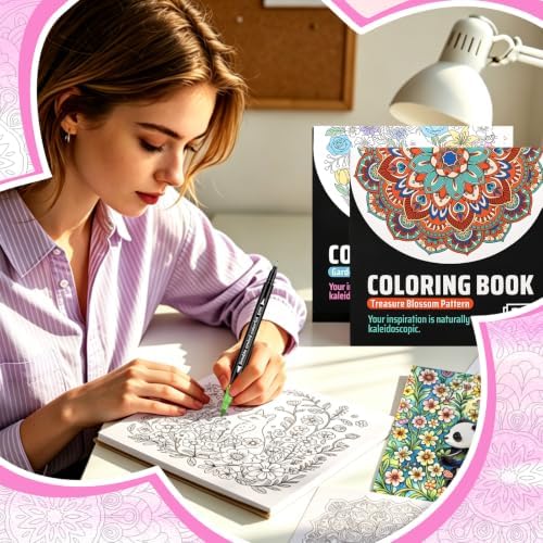 Swear Coloring Book for Adults with 36 Colors Watercolor & Drawing Pens