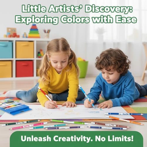 Erasable Colored Pencils Set of 18, Color Pencils with Erasers, School Art Supplies for Drawing, Coloring, Sketching, Art Projects (18 Color)