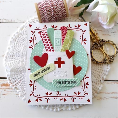 Medicine Box Adhesive Bandage Metal Cutting Dies for Card Making