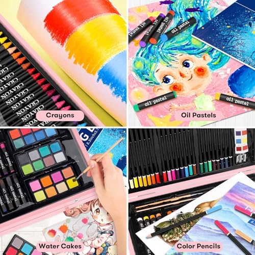iBayam Pink Art Supplies, Gifts Kids Teen Girls Trendy Stuff 6-16 Year Old
