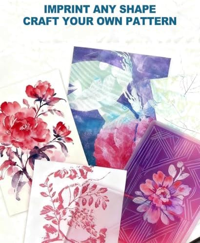 UCEC 6 Pack 5x7in Gel Plates, Reusable Small Plates for Journaling & Crafts