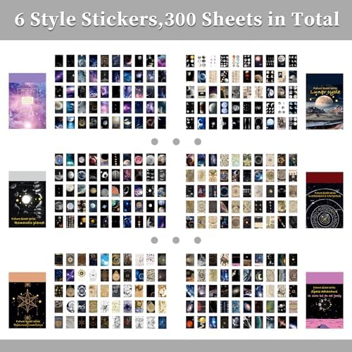 600 Pieces Washi Sticker Set, 12 Set Scrapbooking Diary Planner Album Diary Notebook, Scrapbooking Sticker Journaling Supplies for DIY Arts and Crafts Card Making Laptop Decoration