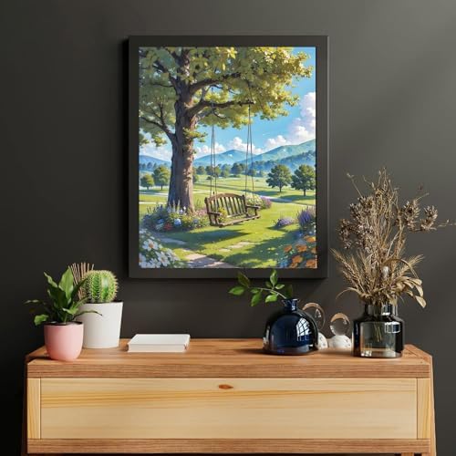 Landscape Paint by Numbers for Adults - Scenery Paint by Number on Canvas