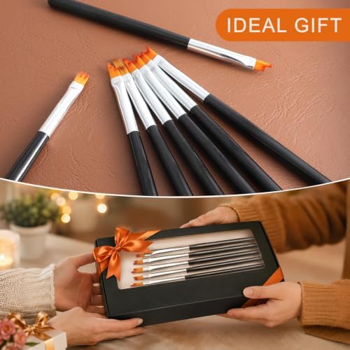 16 PCS Paintbrushes Nylon Art Paint Brushes with Detail