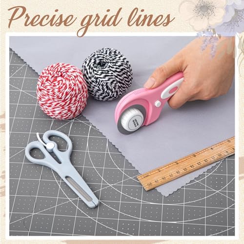 Teenyyou 24" x 36" Self Healing Folding Cutting Mat with Grid for Quilting, Sewing, Craft Hobby Board Sewing Cutting Mat for Quilting, Leather, Fabric, Crafting, Scrapbooking, Art, Clay