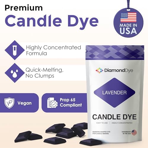Lavender Candle Dye Chips, Soy & Paraffin Candle Making, 25 Pack