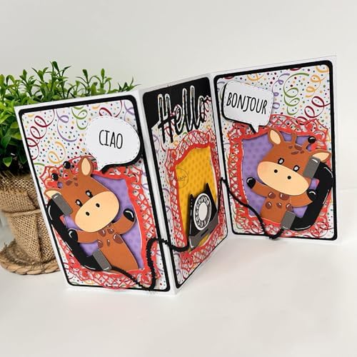 Patchwork Telephone Metal Cutting Dies for Card Making