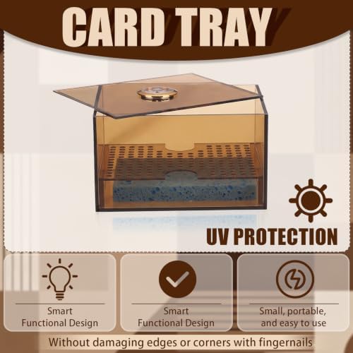 Card Flattening Kit Trading Card Flattening Tool Kit UV Protection, Acrylic