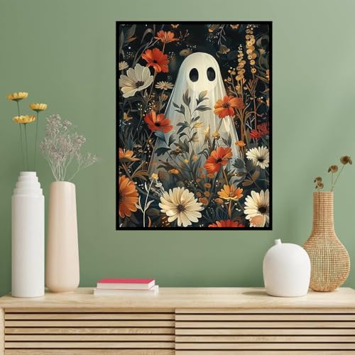 Benjenes 3PCS Halloween Diamond Art Kits for Adults Ghost Diamond Painting