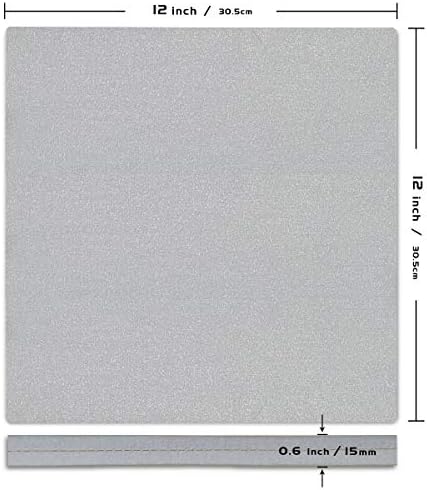 Easy Heat Press Mat 12x12 with Teflon Sheets 12x16 Inch 3 Pack
