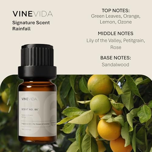 VINEVIDA Scent No.86 Fragrance Oil for Candle Making & Soap Making - 0.33oz Natural Candle Scents Made in USA