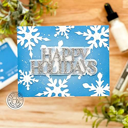 Hero Arts DI915 Fancy Dies, Large Snowflakes and Swirls