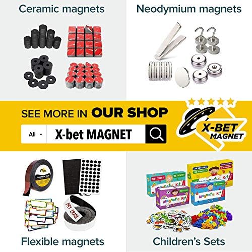 X-bet MAGNET Super Sticky Adhesive Magnetic Strips, 6x1 (15x2.5cm), 11 pcs