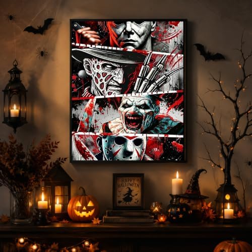 VIGEGU Horror Paint by Numbers Kit for Adults Beginner 12x16 Inch