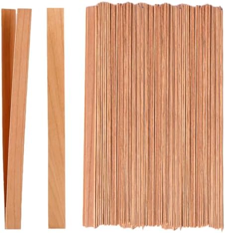 Cherry Wood Wicks – Long-Lasting Flame, 180 Candles per Pack (0.5 mm Thick)