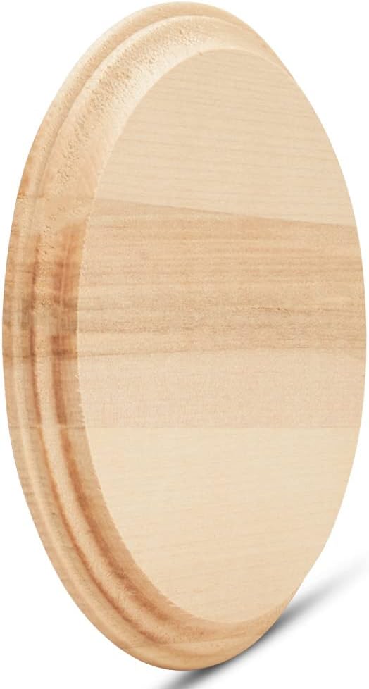Round Wooden Discs 5 inch, Pack of 4 Unfinished Wood Coasters for Crafts, Modern Coasters, Wood Rounds for Crafts, by Woodpeckers