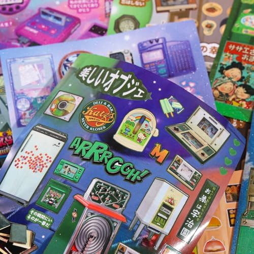 Girl's Japanese Retro Sticker Book, Y2K Theme - 800+ Cute Old Showa Style Old Items Stickers, for DIY Scrapbooking Journaling Handbook Decoration