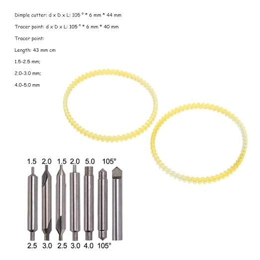 SaiDian 1Set Key Cutting Machine Drill Bits Cutter Set for 368A 339C Tools