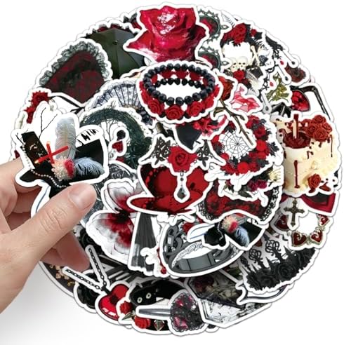 50Pcs Gothic Dark Aesthetic Stickers Set