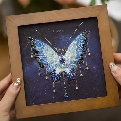Bead Embroidery Kit for Adults with Instructions Video and Gift Box