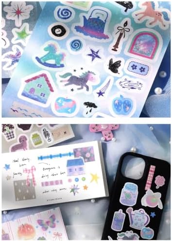 Japanese Retro Sticker Book, 2 Set Sticker Books, Dreamy Fairy