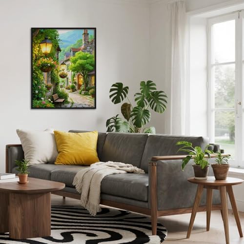Amaieuin Landscape Painr by Numbers Kits for Adults,Paint by Number Adult,Paint by Number Canvas for Adults for Home Decor Gift 16x20in