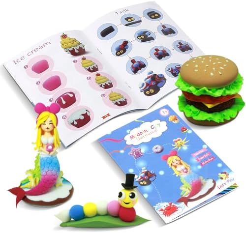 Air Dry Clay Kit for Kids – 64 Colors 15g Each, Non-Toxic Modeling Clay Set