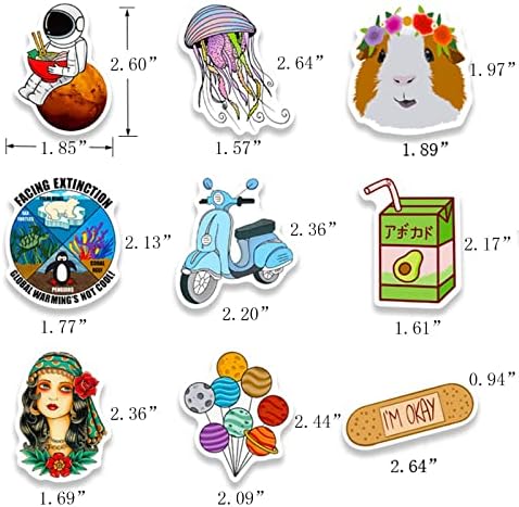 Summer Stickers for Kids Teens,100 Pcs Cute Aesthetic Stickers for Water Bottle, VSCO Waterproof Sticker for Laptop Phone Skateboard