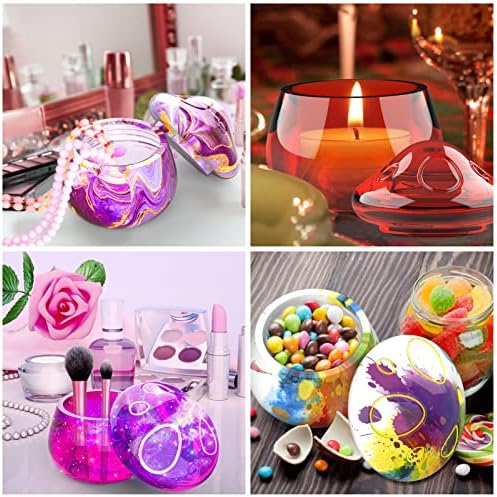 Juome Jar Resin Molds Silicone, Mushroom Jar Silicone Molds for Epoxy Resin | Mushroom Jars Silicone Molds with Lid for Epoxy Resin Casting for DIY Jewelry Storage Box, Candy Container, Home Decoration