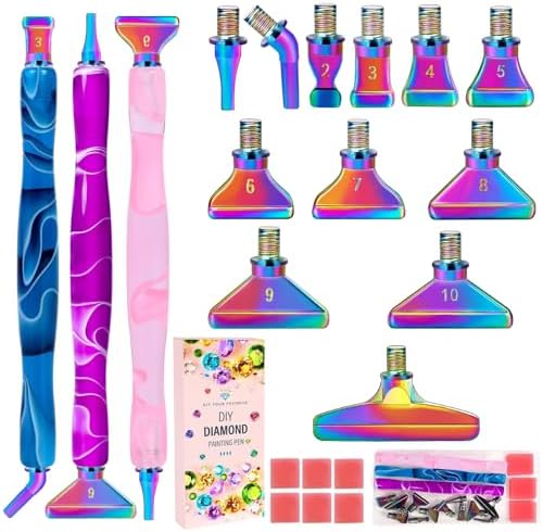 DoreenBow 21Pcs Diamond Art Tools Metal Thread Tip Diamond Art Accessories