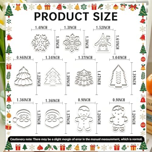 11 Pcs Holiday & Woodland Polymer Clay Cutters Set - Mushroom, Snowflake, Christmas Tree & Animal Shaped Clay Cutters for Polymer Clay Jewelry Making, Perfect Christmas & Animal Lover Gift