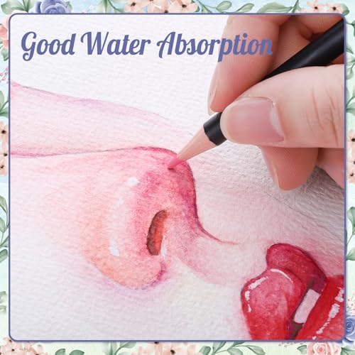 Prudiut 20 Sets Watercolor Cards with Envelopes, 5x7 In, 140 Lb Cold Press